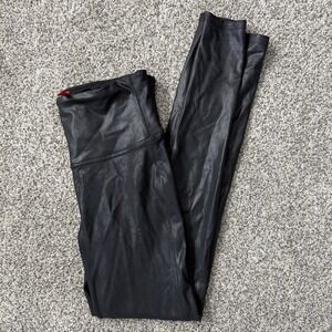 Spanx Faux Leather Leggings for Women, Size M - Black